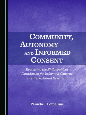 cover image of Community, Autonomy and Informed Consent